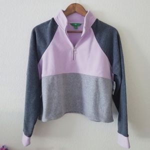 NWT Dip Fleece Pullover Top